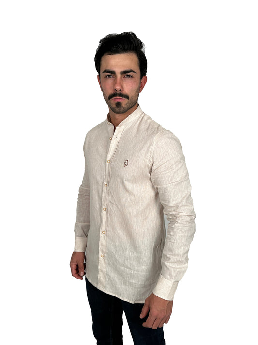 Camisa Lino Beige