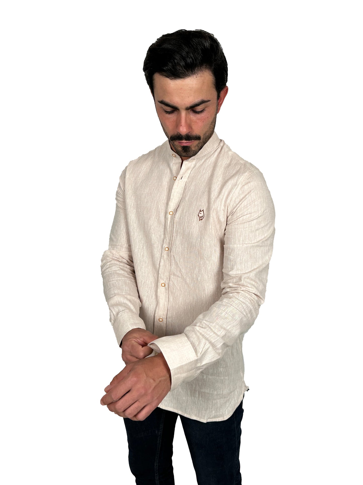 Camisa Lino Beige