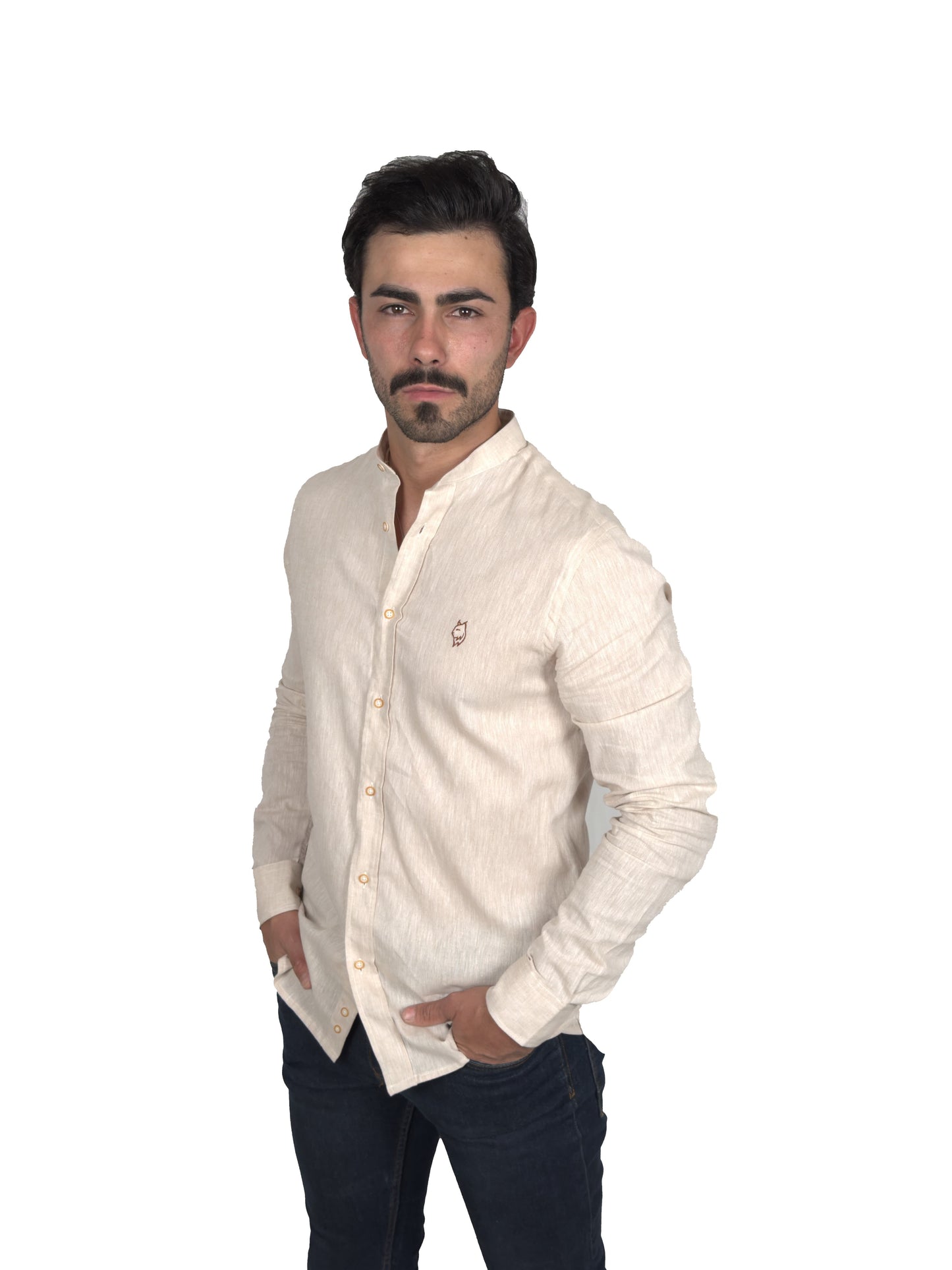 Camisa Lino Beige