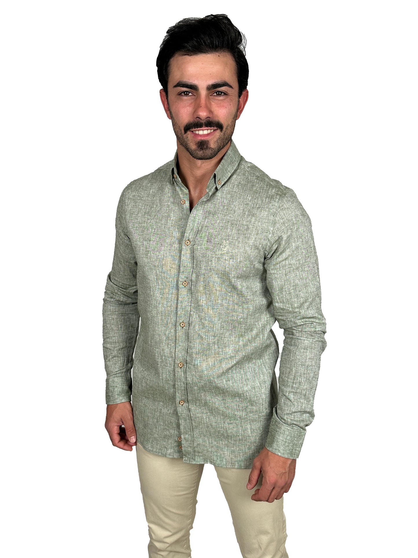 Camisa Lino Verde