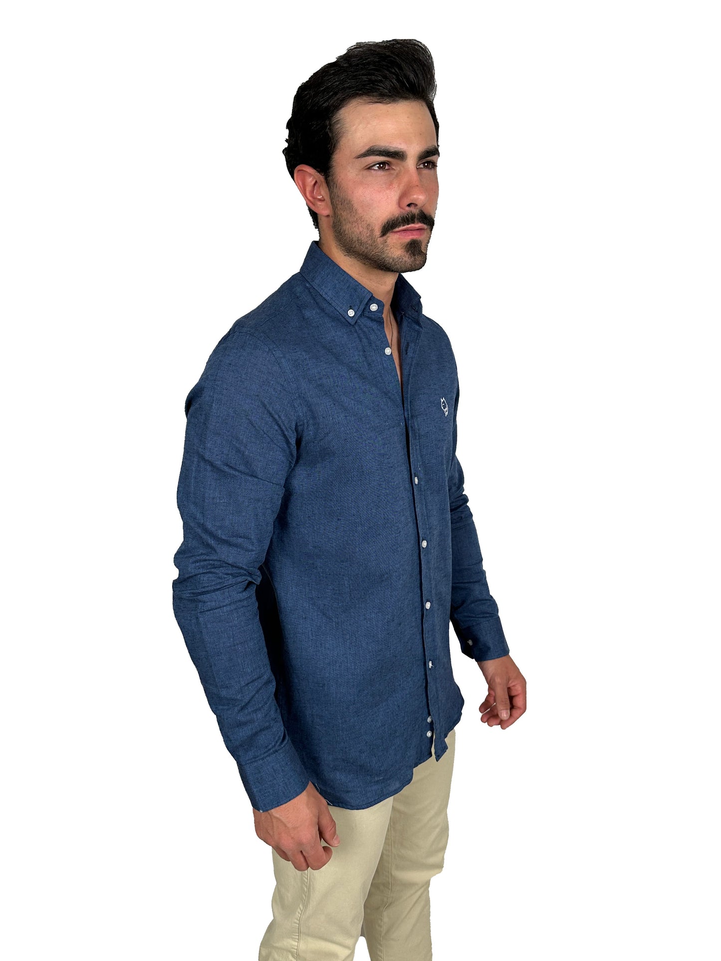 Camisa Lino Marino