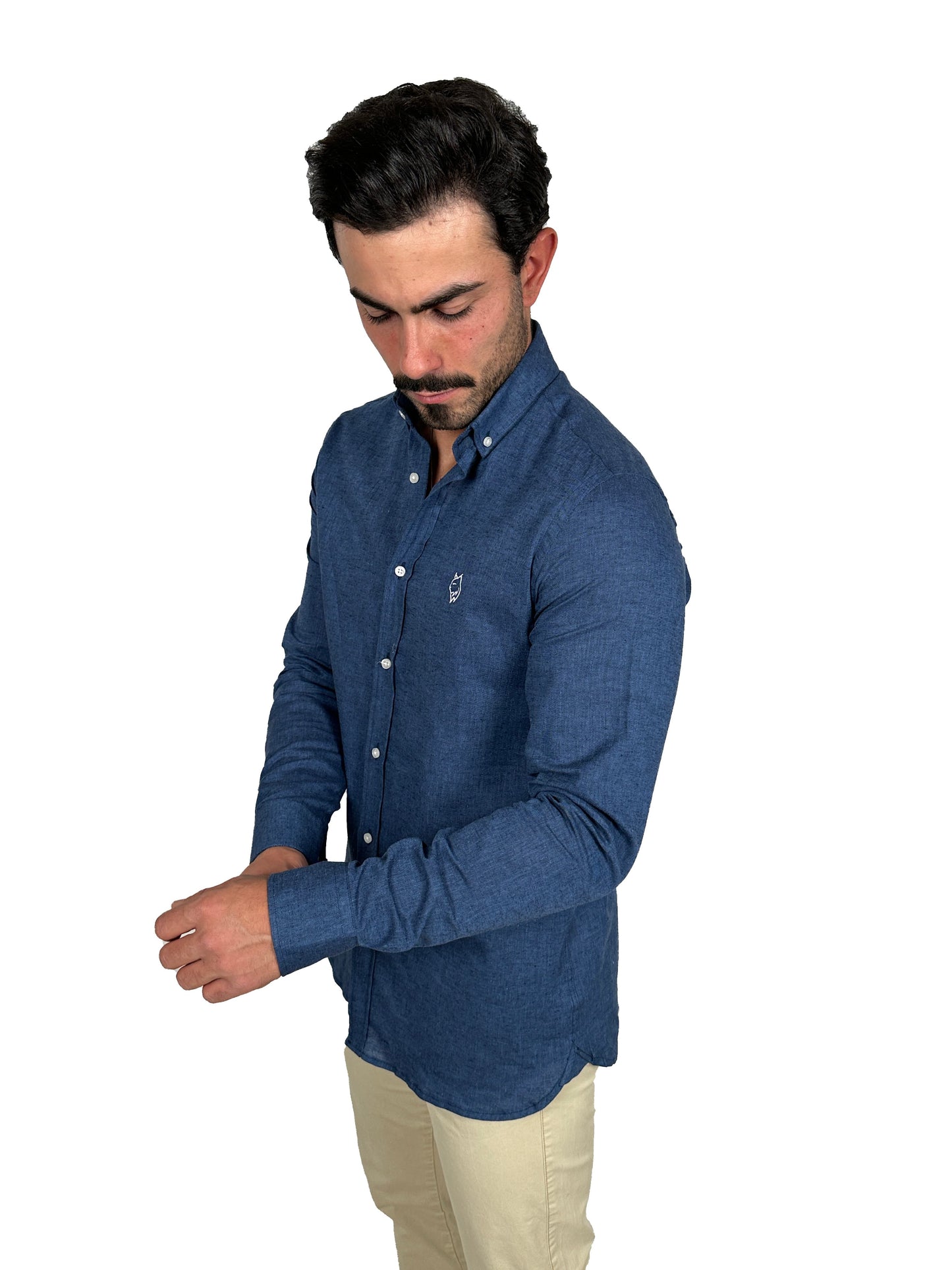 Camisa Lino Marino